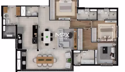 Apartamento com 3 quartos à venda no Nova América, Piracicaba  por R$ 957.000