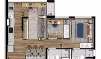 Apartamento com 2 dormitórios à venda, 57 m² por R$ 797.000,00 - Morumbi - São Paulo/SP