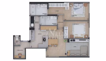 Apartamento com 2 dormitórios à venda, 91 m² por R$ 1.245.000,00 - Parque São Paulo - São Paulo/SP