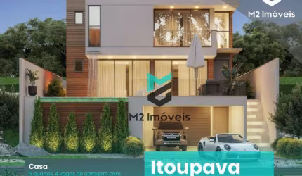 Ecanto, Elegância e o Conforto nessa Residência com 4 suítes, sendo uma master na Itoupava Central - Blumenau/SC
