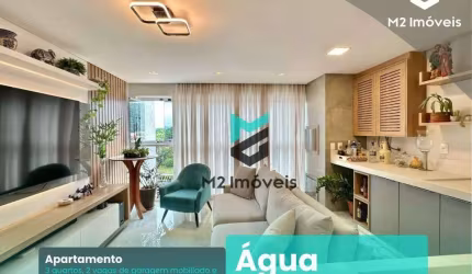 Apartamento de 3 quartos com 2 vagas individuais + BOX TOTALMENTE MOBILIADO E EQUIPADO no Bairro Água Verde