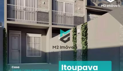 Encantadora Casa de 2 Quartos localizada no bairro da Itoupava Central, com 02 vagas de garagem e amplo terreno aos fundos.