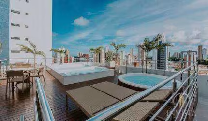 Flat com 1 dormitório à venda, 20 m² por R$ 295.000,00 - Manaíra - João Pessoa/PB