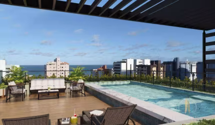 Apartamento com 1 dormitório à venda, 22 m² por R$ 289.000,00 - Intermares - Cabedelo/PB