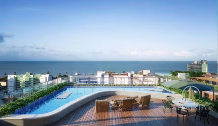 Apartamento com 2 dormitórios à venda, 60 m² por R$ 981.146,00 - Cabo Branco - João Pessoa/PB