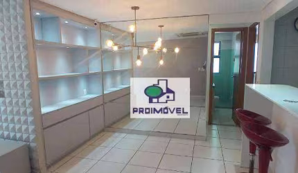 Apartamento reformado em Boa viagem, 1 suíte, com closet, 1 quarto social, Cozinha americana, varanda integrada, área de serviço e quarto serviço.
