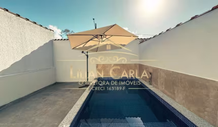 Casa nova à venda em Mongaguá com 2 dorm, 1 suíte PISCINA COM CASCATA por APENAS R$ 375.900 MIL !