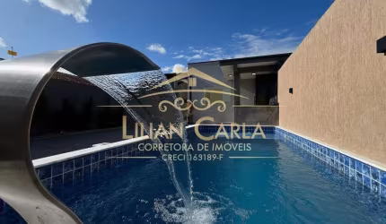 Casa à venda em Itanhaém com 2 dorm, 1 suíte, PISCINA com CASCATA por R$ 420 mil!