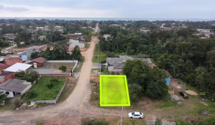Terreno de Esquina para Venda no Bairro Bamerindus, localizado na cidade de Itapoá/SC.