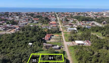 Terrenos para Venda no Bairro CAMBIJÚ, localizados no Centro da cidade de Itapoá/SC.