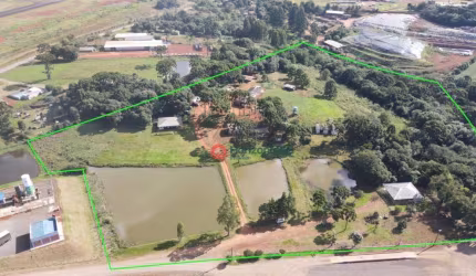 Chácara ou Área industrial com 2,7 Alq à venda, por R$ 3.700.00,00- Zona Rural - Guarapuava/PR