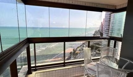 PORTEIRA FECHADA - 155M2 DE PURO LUXO NA AV. BOA VIAGEM - 3 VAGAS