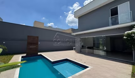 Sobrado à venda no Condomínio Soleil Piracicaba com 169m² | 3 dormitórios sendo 1 suíte e 4 vagas de garagem.
