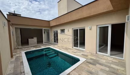 Casa térrea à venda no Condomínio Soleil Piracicaba com 160 m² | 3 suítes, sendo 1 suíte com closet e 4 vagas de garagem.