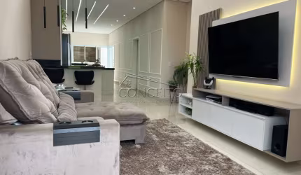 Casa térrea à venda no Residencial Ágape com 150 m² | 2 dormitórios, sendo 1 suíte com closet e 2 vagas de garagem cobertas.