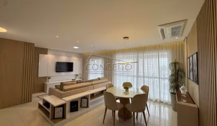 Apartamento à venda no Edifício Monteiro Lobato com 149 m² | 3 suítes, varanda gourmet e 3 vagas de garagem.
