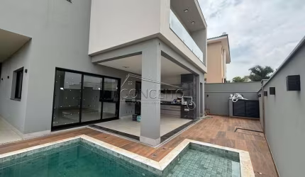Sobrado em construção à venda no Condomínio Residencial Villa D'Áquila com 338m² | 3 suítes e 4 vagas de garagem.