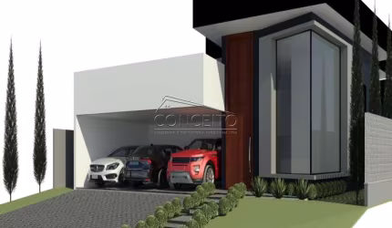 Casa térrea em fase final de construção e à venda no condomínio Alphaville Piracicaba com 217m² | 3 suítes com closet e 6 vagas de garagem.