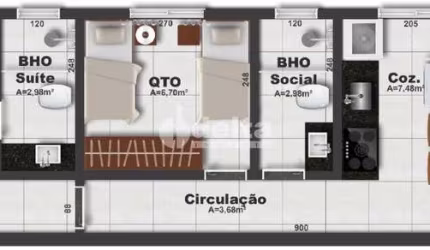 Apartamento disponível para venda no bairro Brasil em Uberlândia-MG