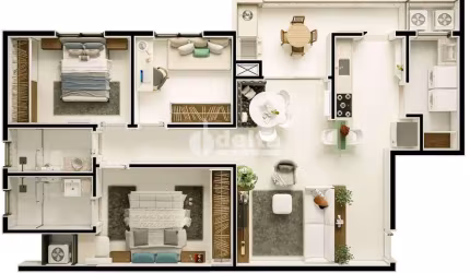 Apartamento disponível para venda no bairro Patrimônio em Uberlândia-MG