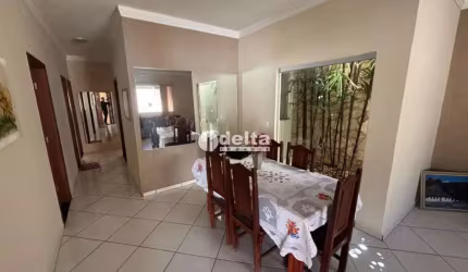 Casa disponível para locação no bairro Santa Mônica em Uberlândia-MG.
