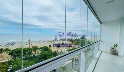 FRENTE AO MAR GONZAGA - TOTALMENTE REFORMADO E MODERNIZADO EM ALTO PADRÃO - VISTA PANORÂMICA