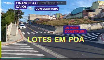 Vende Terrenos no Jardim Beatriz Poá , financiamento direto com proprietário . Lotes com Escritura e desdobrados.