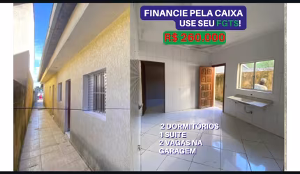 Vende Casa no jardim Santa Rita em Itaqua, com 2 Quartos (sendo 1 suíte), sala, cozinha, e lavanderia coberta nos fundos.
