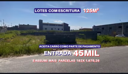 Vende lote 140m2 comercial com escritura, frente avenida principal,  dentro do loteamento planejado Novo Badra em Suzano