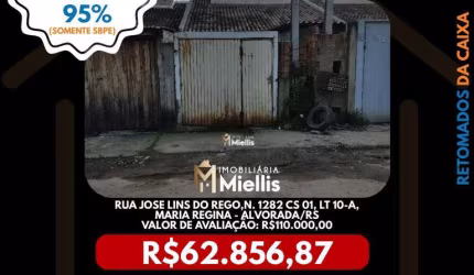 Imóvel Retomado CAIXA no bairro MARIA REGINA em Alvorada - OPORTUNIDADE ÚNICA!