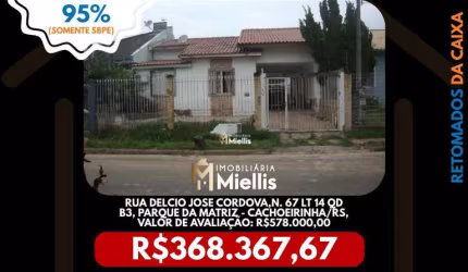 Imóvel Retomado CAIXA no bairro PARQUE DA MATRIZ em CACHOEIRINHA - OPORTUNIDADE ÚNICA!