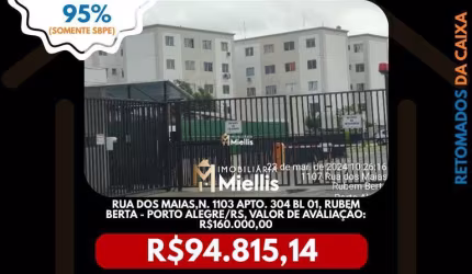 Imóvel Retomado CAIXA no bairro RUBEM BERTA em PORTO ALEGRE - OPORTUNIDADE ÚNICA!