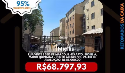 Imóvel Retomado CAIXA no bairro MARIO QUINTANA em PORTO ALEGRE - OPORTUNIDADE ÚNICA!