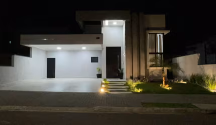 Casa térrea, 3 dormitórios ( 1 suíte), 4 vagas, Condomínio Rudá Bairro da Floresta, Sjc.