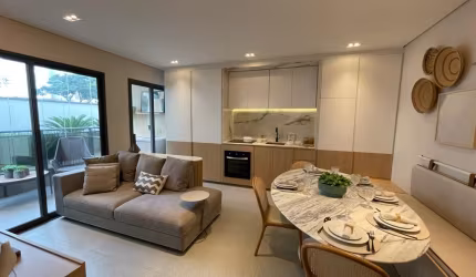 Apartamento 2 dormitórios ( 1 Suíte), 2 Vagas, Quadria RDC, Aquarius, Sjc.