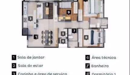 Apartamento com 3 quartos à venda na Avenida Rotary, 201, Vila Brandina, Campinas, 91 m2 por R$ 1.600.000