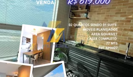 Apartamento com 2 quartos à venda na Av. Mário Covas Junior, Vila Atlântica, Mongaguá, 77 m2 por R$ 619.000