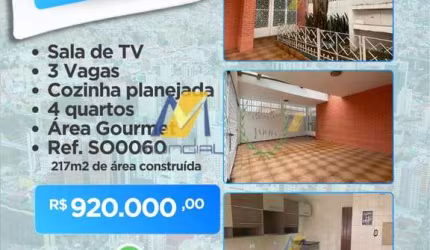 Casa com 4 quartos à venda na Capela do Socorro, São Paulo , 217 m2 por R$ 920.000