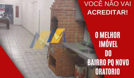 Casa com 3 quartos à venda no Parque Novo Oratório, Santo André , 201 m2 por R$ 499.000