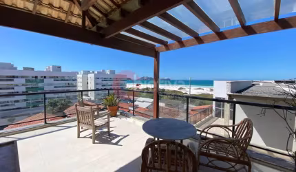 Cobertura duplex, 3 quartos, vista mar Praia do forte - Cabo Frio - RJ