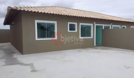 Casa térrea, 2 quartos, nova, Guriri - Cabo Frio.