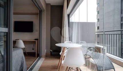 Apartamento com 1 quarto para alugar na Alameda Iraé, 664, Indianópolis, São Paulo, 36 m2 por R$ 4.500