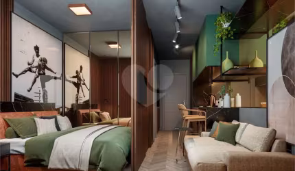Apartamento com 1 quarto à venda na Alameda Raja Gabaglia, 289, Vila Olímpia, São Paulo, 24 m2 por R$ 405.000