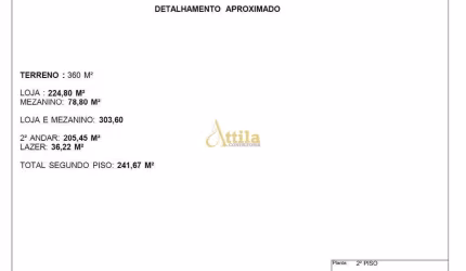 Loja comercial 2 pisos + mezanino