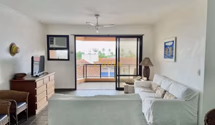 Apto 4 dorms., sacada, 2 vagas, 200mts praia Enseada