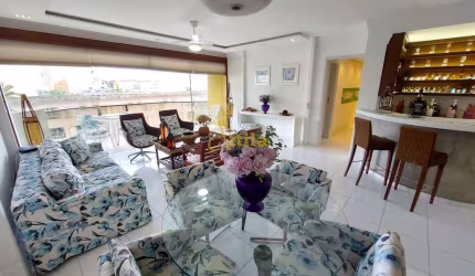 Cobertura (lado praia), vista mar, 4 dorms., lazer, 3 vagas