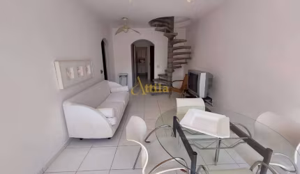 Cobertura (lado praia), 3 dorms., Enseada