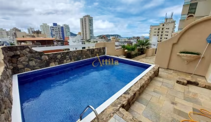 Cobertura duplex, 4 dorms., 3 vagas, Enseada