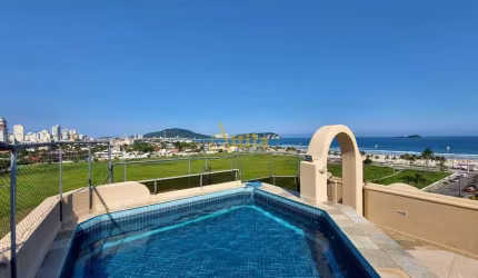 Cobertura Duplex, 4 dorms., 2 vagas, vista mar, Enseada