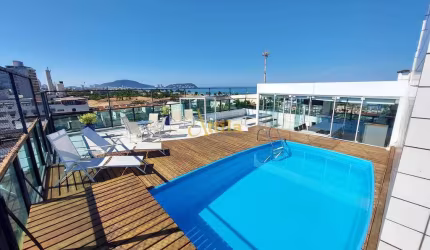 Cobertura duplex, 100mts praia, 4 dorms, 2 vagas, Enseada